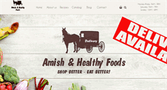 Desktop Screenshot of amishhealthyfoods.com