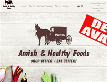 Tablet Screenshot of amishhealthyfoods.com